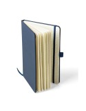 Carnet en polyester rPET 600D Elena Matières : polyester Couleurs : bleu cadeau affaires élégant