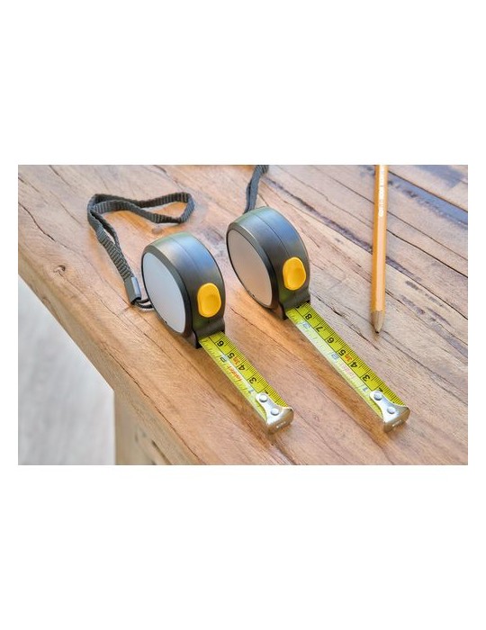 Mètre-ruban de 3 m en ABS Akira Matières : polyester Couleurs : noir livraison express 24h 48h