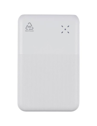 Power bank en ABS recyclé Rayen Matières : ABS recyclé Couleurs : blanc