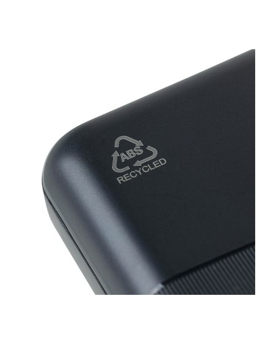 Power bank en ABS recyclé Rayen Matières : ABS recyclé Couleurs : blanc objet promotionnel éco-responsable