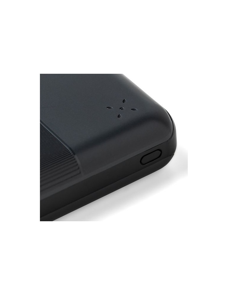 Power bank en ABS recyclé Rayen Matières : ABS recyclé Couleurs : blanc personnalisation rapide en France