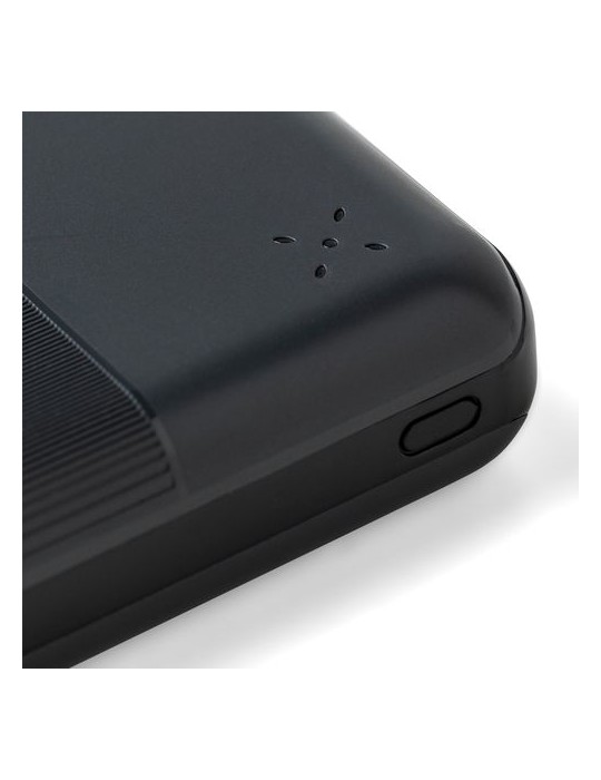 Power bank en ABS recyclé Rayen Matières : ABS recyclé Couleurs : blanc personnalisation rapide en France