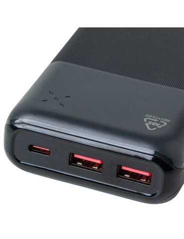 Power bank en ABS recyclé Rayen Matières : ABS recyclé Couleurs : blanc accessoire événementiel unique