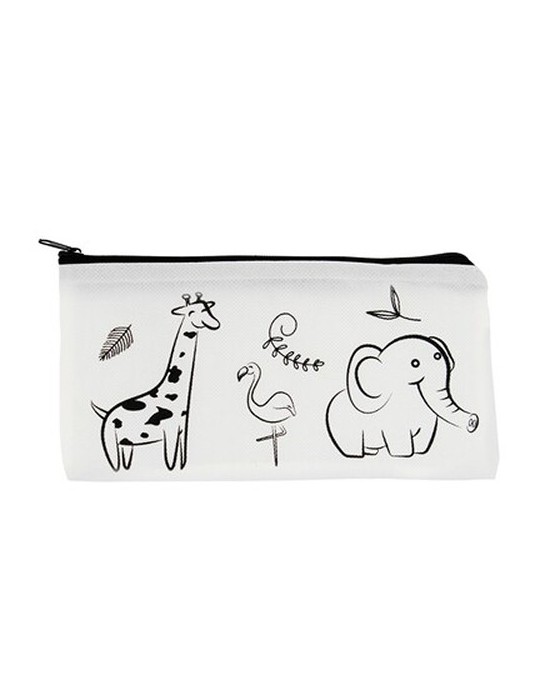 Trousse pour coloriage, crayons de couleur | Pika Matières : non tissé Couleurs : blanc personnalisable avec votre logo