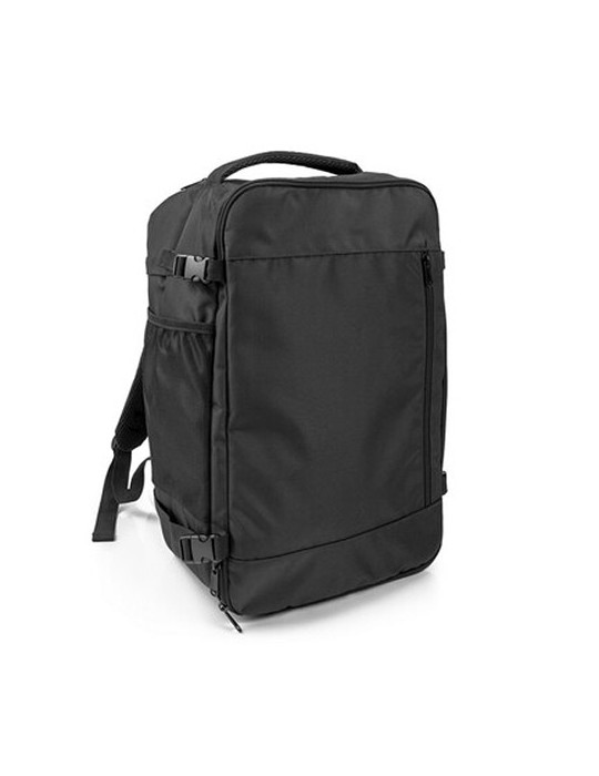 Sac à dos de voyage | Yloris Matières : polyester Couleurs : noir personnalisable avec votre logo