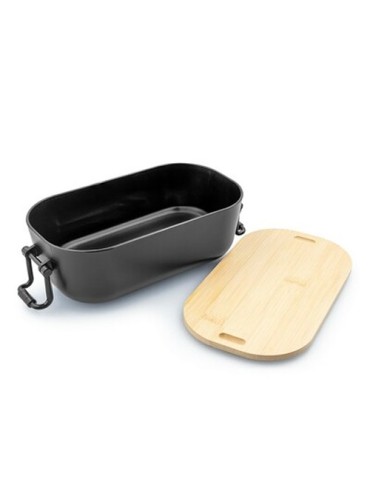 Boîte à lunch 900 ml | Loes Matières : bambou Couleurs : noir 2