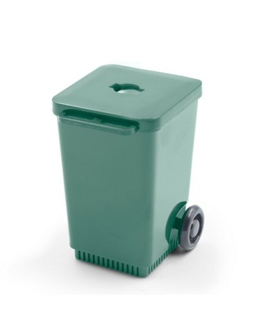 Aiguiseur à crayons 'poubelle' | Cira Matières : plastique Couleurs : vert