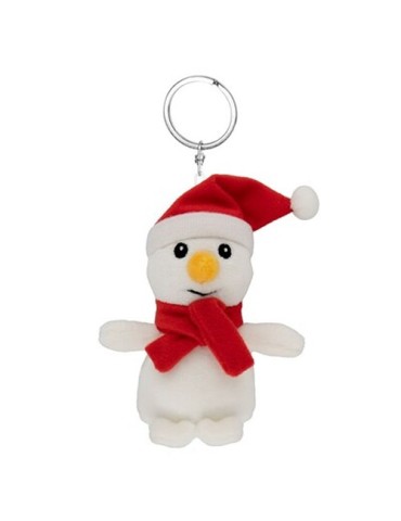 Bonhomme de neige en peluche, porte-clés | Anatols Couleurs : blanc 2