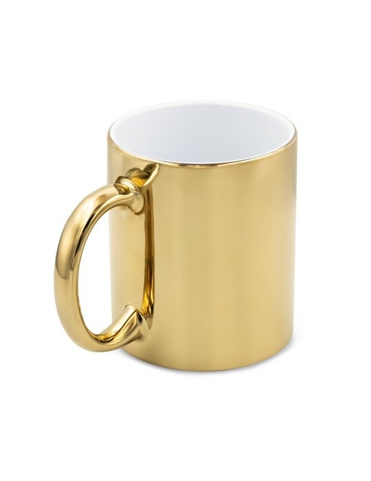 Mug en céramique 350 ml  | Yillka Matières : céramique Couleurs : doré