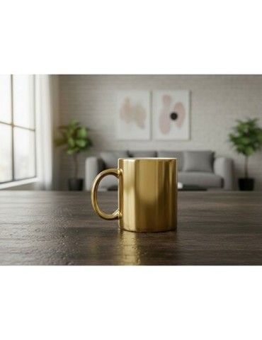 Mug en céramique 350 ml  | Yillka Matières : céramique Couleurs : doré 2