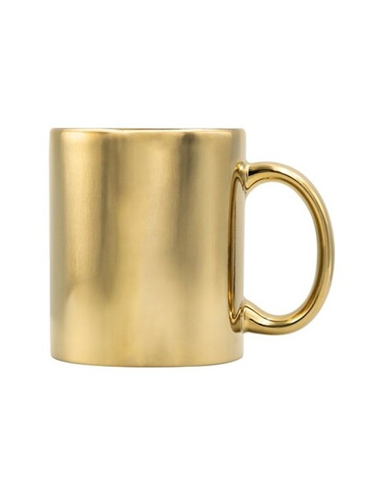 Mug en céramique 350 ml  | Yillka Matières : céramique Couleurs : doré marquage laser ultra précis