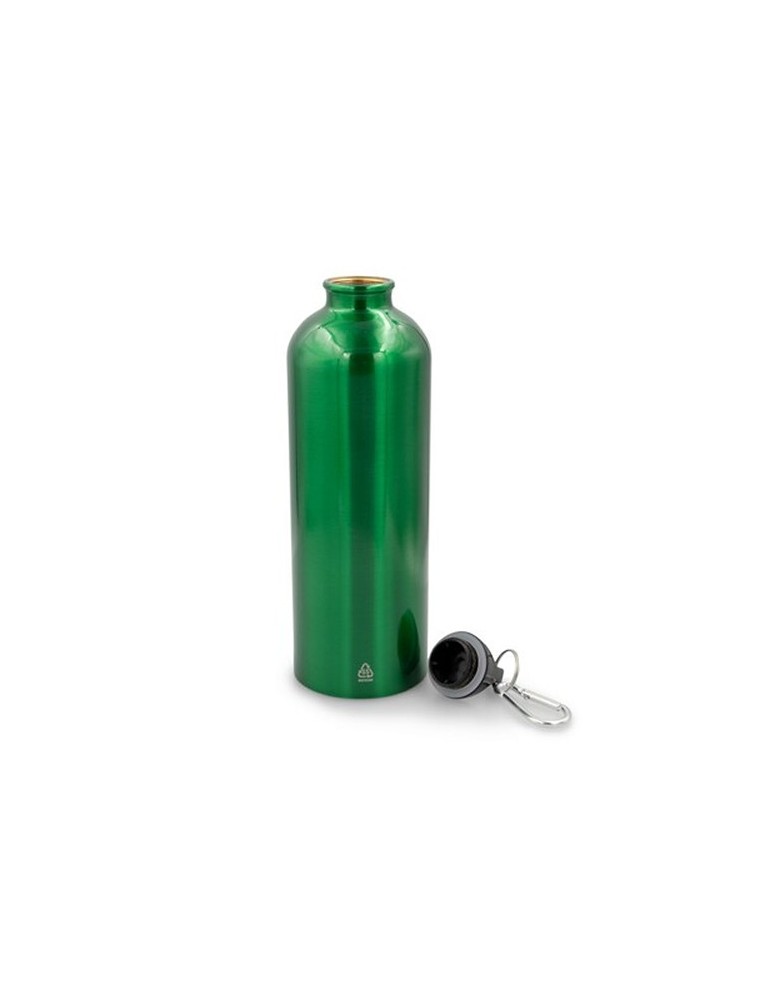 Bouteille de sport 750 ml  avec mousqueton| Laveriano Matières : plastique Couleurs : vert personnalisation rapide en France