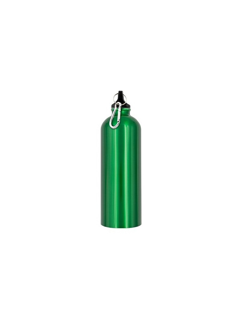 Bouteille de sport 750 ml  avec mousqueton| Laveriano Matières : plastique Couleurs : vert objet publicitaire robuste