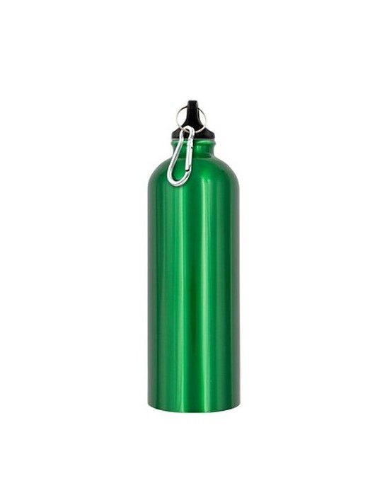 Bouteille de sport 750 ml  avec mousqueton| Laveriano Matières : plastique Couleurs : vert objet publicitaire robuste