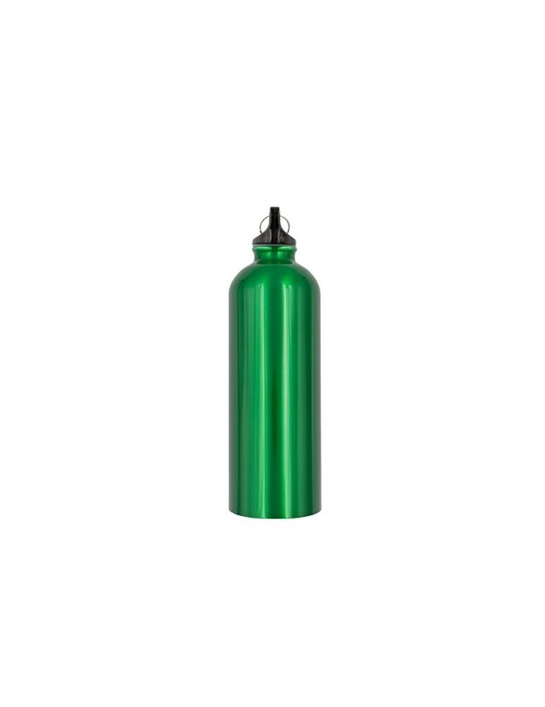 Bouteille de sport 750 ml  avec mousqueton| Laveriano Matières : plastique Couleurs : vert personnalisation sur mesure