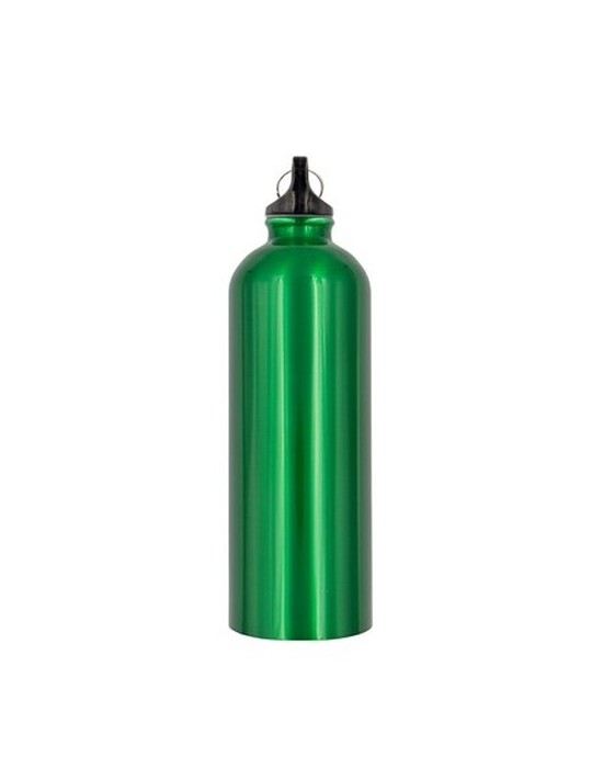 Bouteille de sport 750 ml  avec mousqueton| Laveriano Matières : plastique Couleurs : vert personnalisation sur mesure