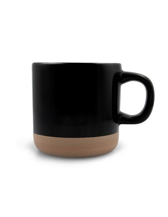 Mug en céramique 340 ml | Aato Matières : céramique Couleurs : noir cadeau collaborateur premium