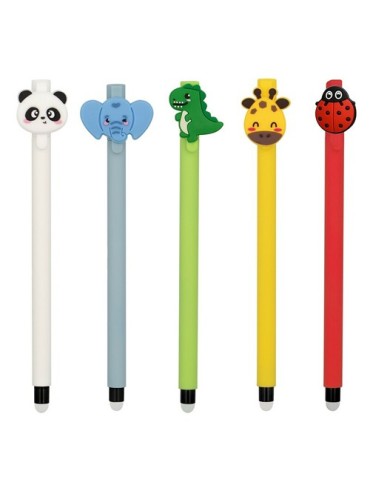 Stylo effaçable "animaux" | Amalda Matières : caoutchouc Couleurs : naturel