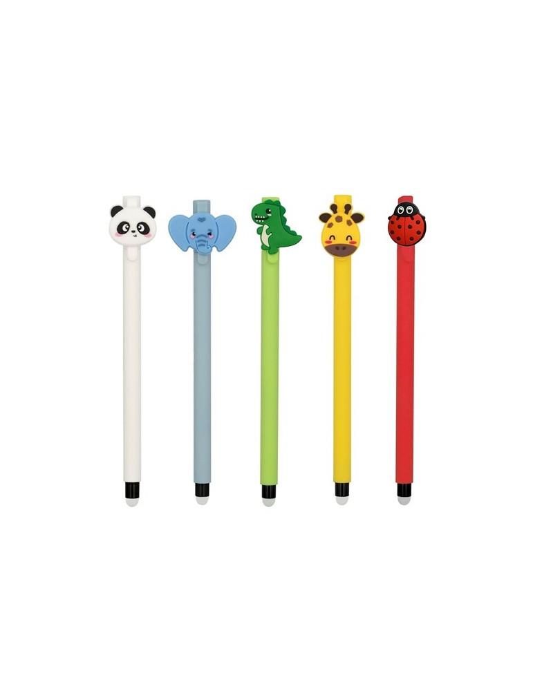Stylo effaçable "animaux" | Amalda Matières : caoutchouc Couleurs : naturel