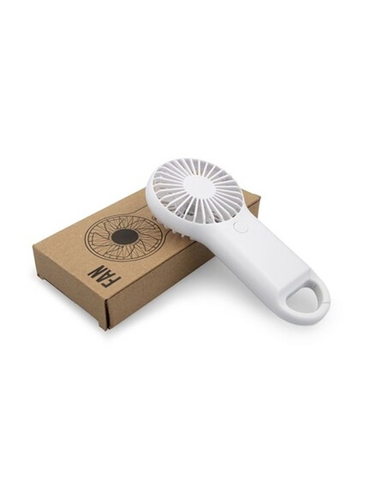 Ventilateur de poche | Komnena Matières : ABS Couleurs : blanc personnalisable avec votre logo