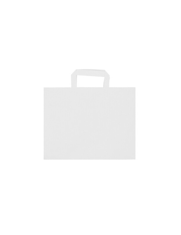 Sac en papier | Bisara Matières : papier Couleurs : blanc personnalisable avec votre logo