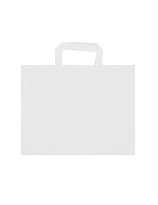 Sac en papier | Bisara Matières : papier Couleurs : blanc personnalisable avec votre logo