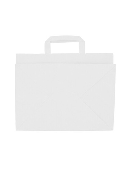 Sac en papier | Bisara Matières : papier Couleurs : blanc cadeau entreprise pas cher