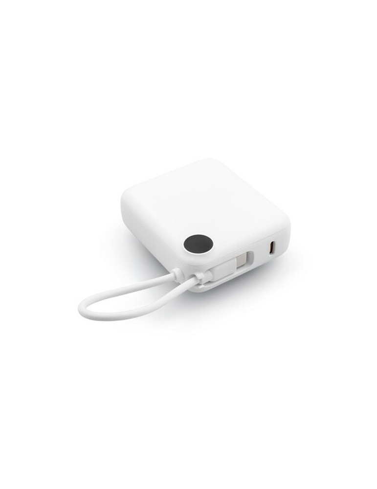 Power bank 10000 mAh | Alula Matières : ABS Couleurs : blanc personnalisable avec votre logo