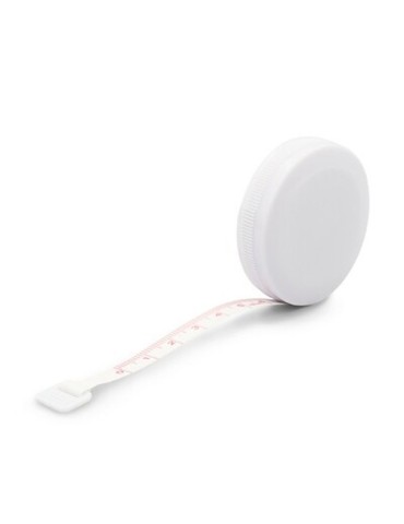 Porte-clés, mètre-ruban 1,5m | Coline Matières : ABS recyclé Couleurs : blanc 2