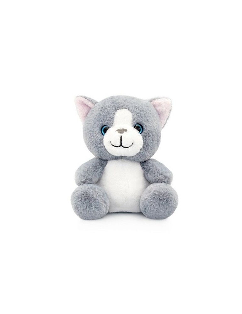 Chat en peluche | Elvins Couleurs : gris personnalisable avec votre logo