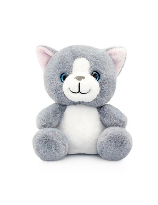 Chat en peluche | Elvins Couleurs : gris personnalisable avec votre logo