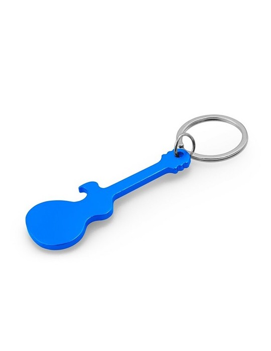 Porte-clés décapsuleur en forme de « guitare électrique » | Meles Matières : aluminium Couleurs : bleu marine