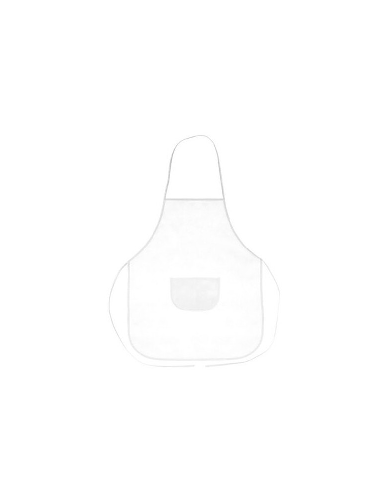 Set de cuisine, tablier de cuisine avec capuchon de cuisine, taille des enfants | Nedina Matières : non tissé Couleurs : blanc o