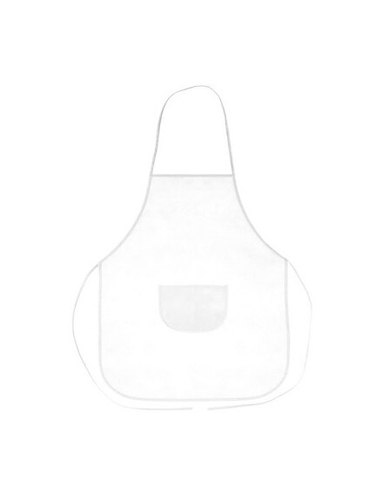 Set de cuisine, tablier de cuisine avec capuchon de cuisine, taille des enfants | Nedina Matières : non tissé Couleurs : blanc o