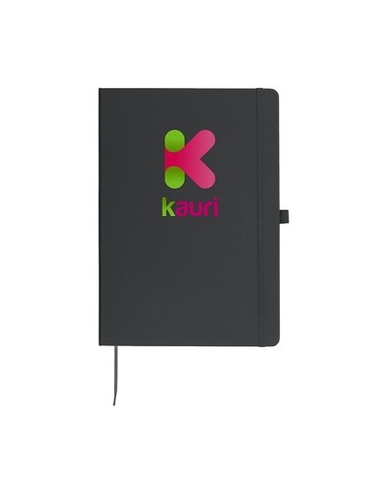 Carnet d’environ format A4 | Velsa Matières : carton Couleurs : gris goodies entreprise design