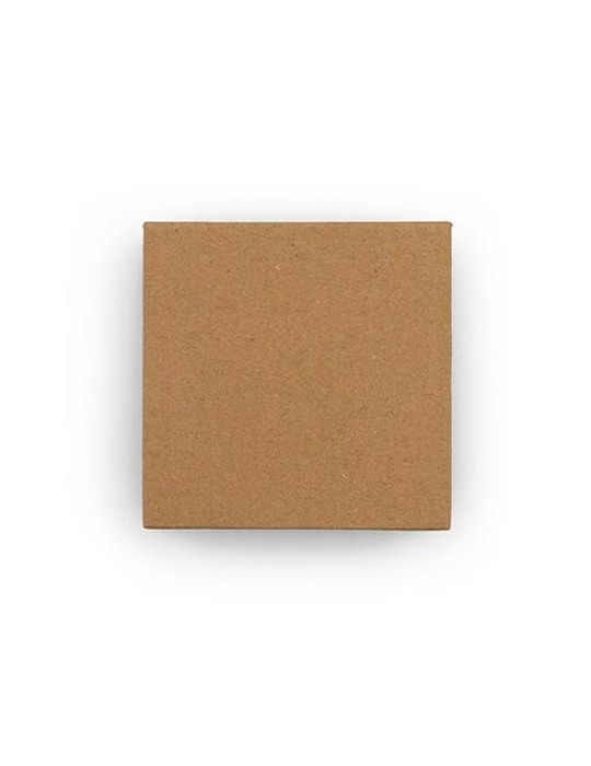 Porte-mémos avec notes autocollantes | Nexh Matières : carton Couleurs : naturel cadeau entreprise pas cher