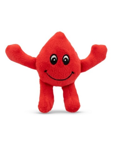 Goutte en peluche | Vaiva Couleurs : rouge