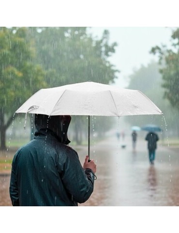 Parapluie manuel pliable| Bores Matières : polyester Couleurs : blanc 2