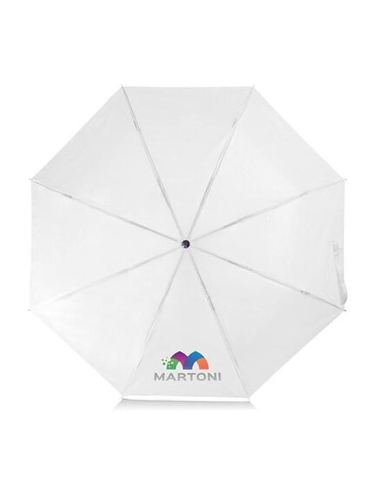Parapluie manuel pliable| Bores Matières : polyester Couleurs : blanc cadeau collaborateur premium