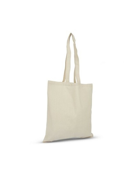 Sac shopping en coton | Huans Matières : coton Couleurs : beige cadeau entreprise pas cher