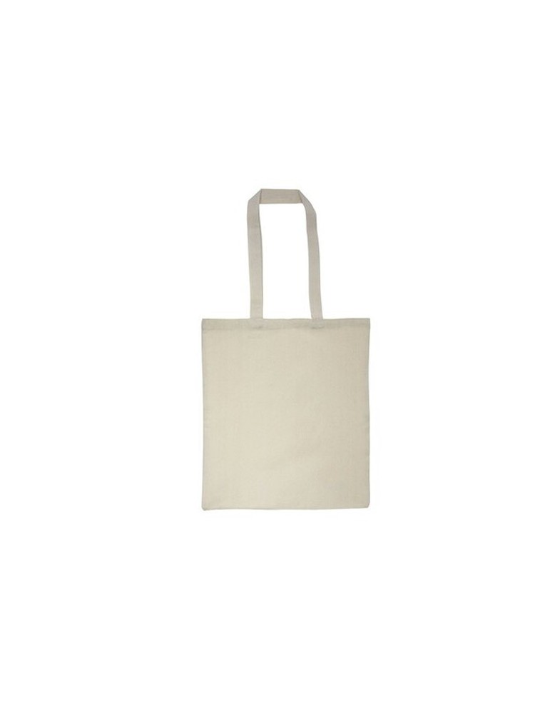 Sac shopping en coton | Huans Matières : coton Couleurs : beige marquage laser ultra précis