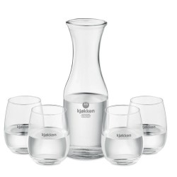 Set  de boisson en verre recyclé personnalisé - PICCADILLY Matières : verre recyclé Couleurs : transparent impression haute défi