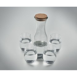 Set  de boisson en verre recyclé personnalisé - PICCADILLY Matières : verre recyclé Couleurs : transparent marquage laser ultra 