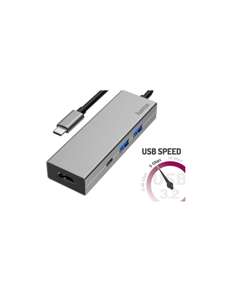 Hub USB, USB-C, HDMI Hama