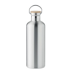 Gourde isotherme personnalisée double paroi 1,5L - HELSINKI EXTRA Matières : acier inoxydable Couleurs : argenté mat