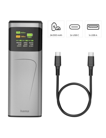 Power Bank 24000 mAh Hama High Power 200W