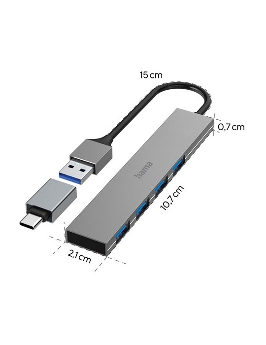 Hub USB, USB-C Hama