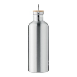 Gourde isotherme personnalisée double paroi 1,5L - HELSINKI EXTRA Matières : acier inoxydable Couleurs : argenté mat cadeau entr