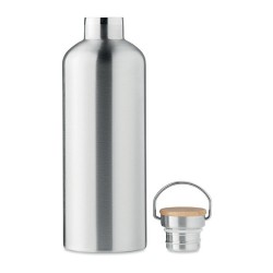 Gourde isotherme personnalisée double paroi 1,5L - HELSINKI EXTRA Matières : acier inoxydable Couleurs : argenté mat goodies pub
