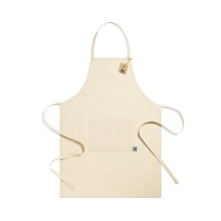 Tablier Éthique et Pratique Personnalisé Zowi Fairtrade pas cher Matières : coton Couleurs : naturel